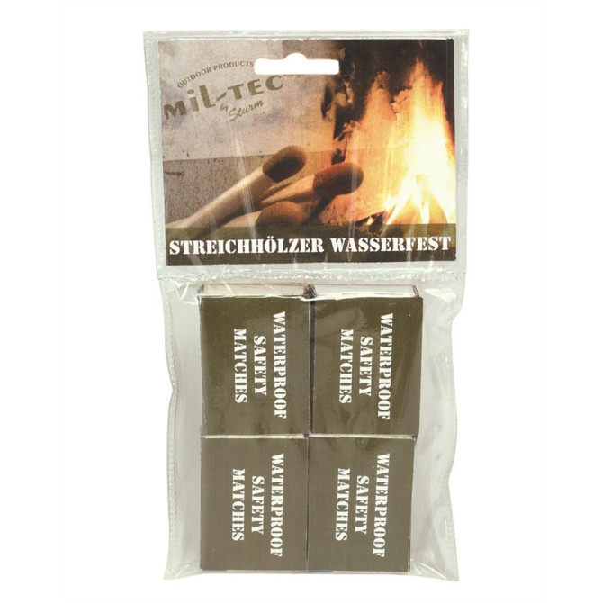 Mil-Tec Water Resistant Matches 4-pack (15234000)