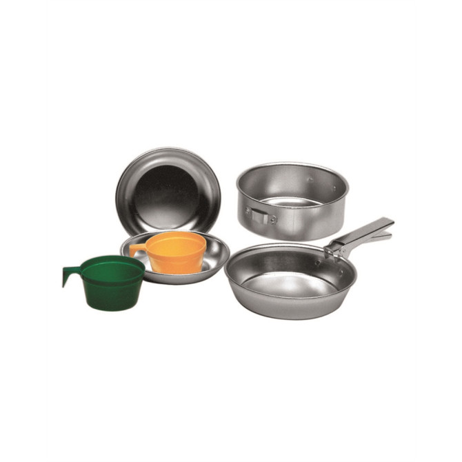 Mil-Tec Polished Aluminium 2 Persons Cook Set (14642000)