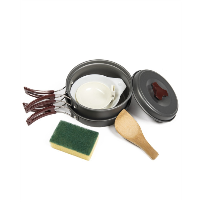 Mil-Tec Anodized Aluminium 2 Persons Cook Set (14651000)