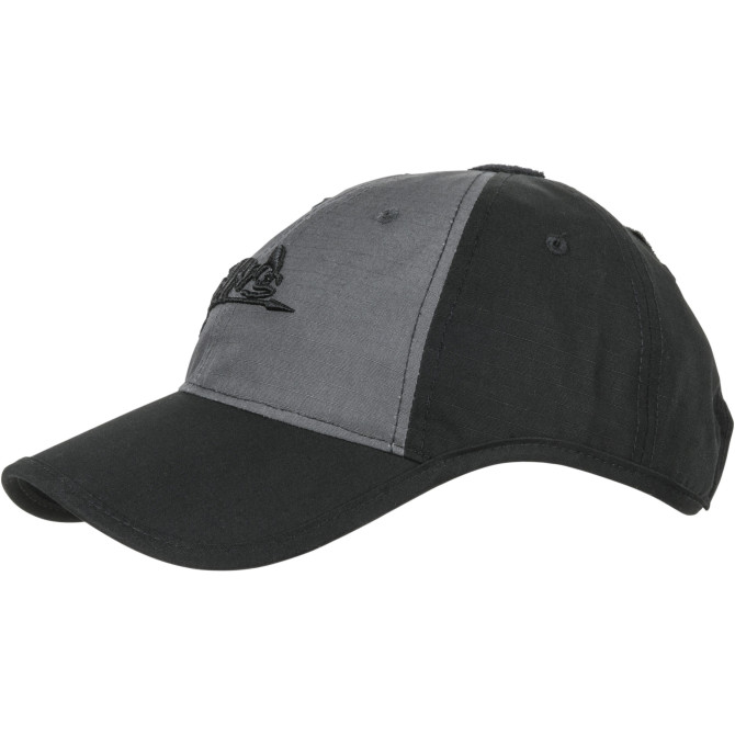 Helikon Baseball Logo Cap - Black / Shadow Grey