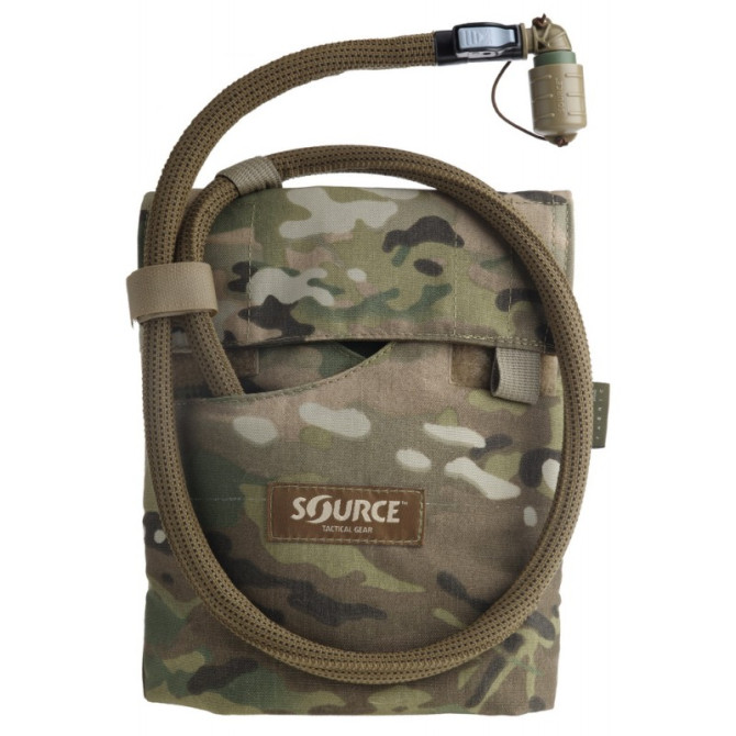 Source Kangaroo Collapsible Canteen 1L with Pouch Hydration System - Multicam