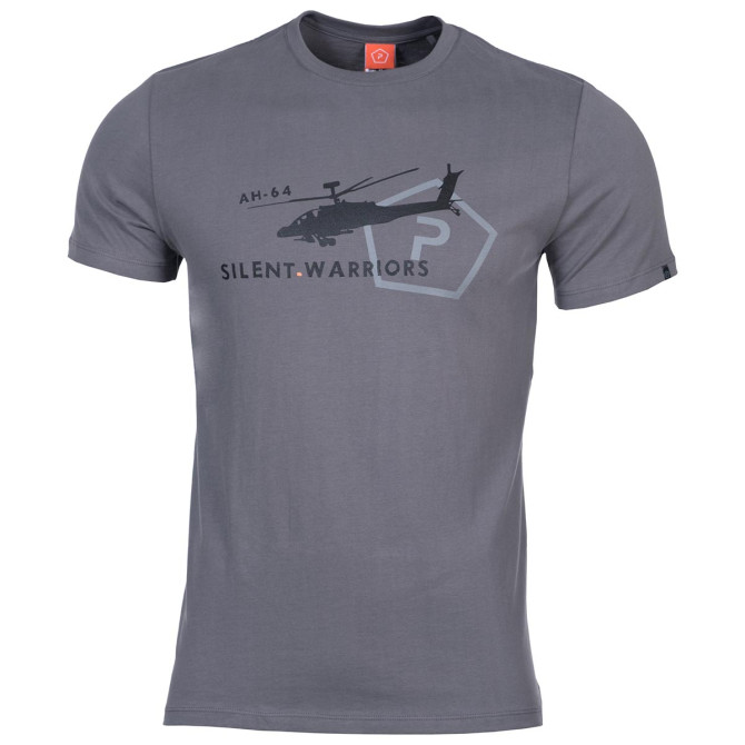 Pentagon Ageron Helicopter T-Shirt - Wolf Grey