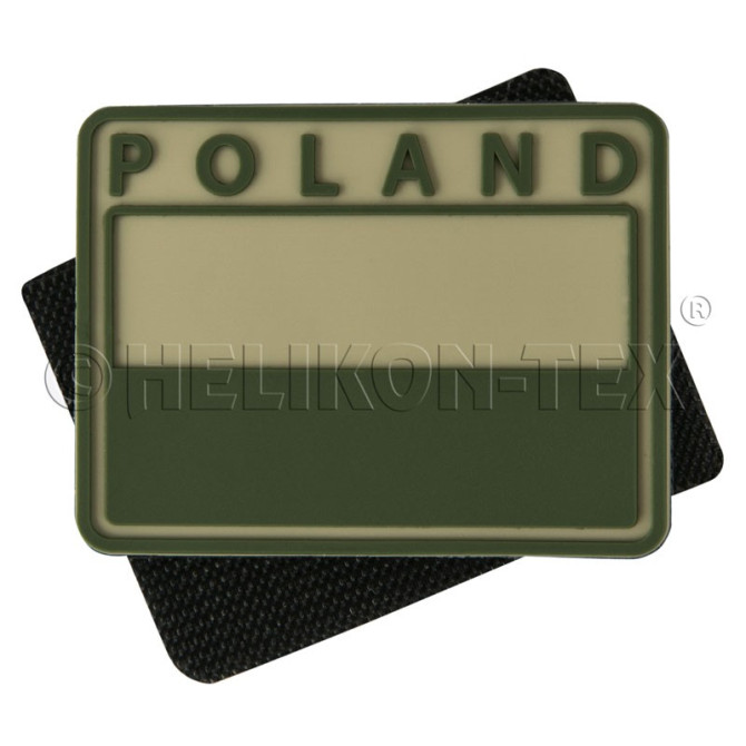 Helikon PVC Polish Flag Velcro Patches - Beige/Olive