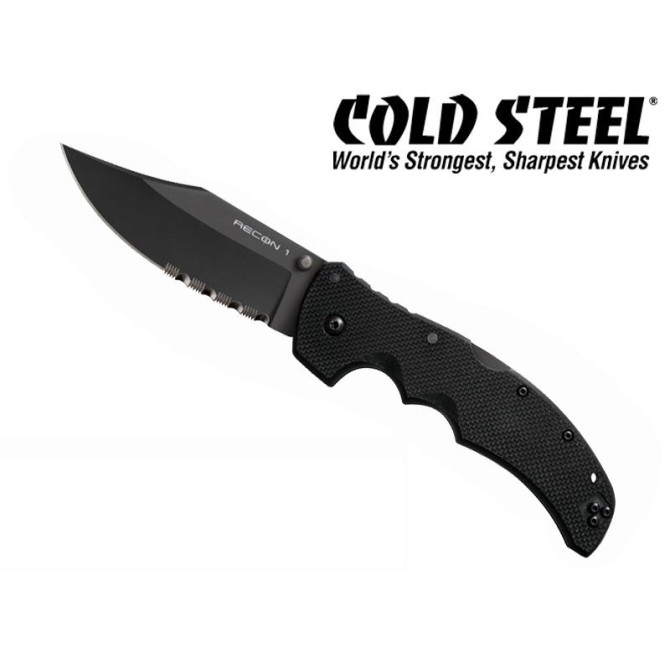 Cold Steel Recon 1 Clip Point Half Serrated (27TLC)