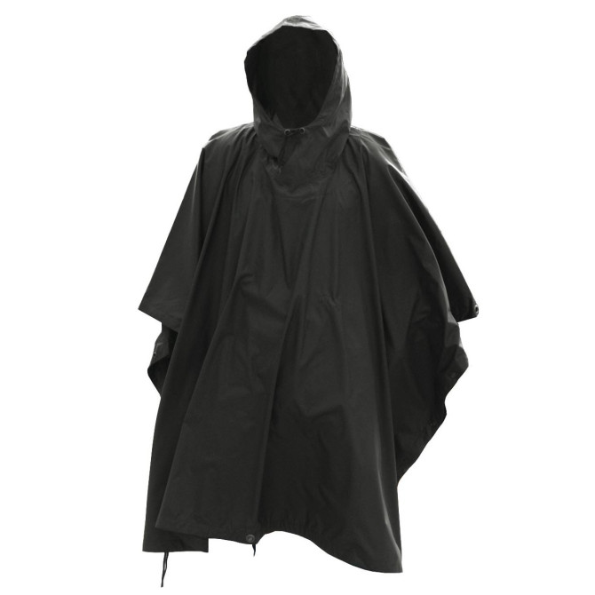 Mil-Tec Waterproof Poncho - Black (10630002)