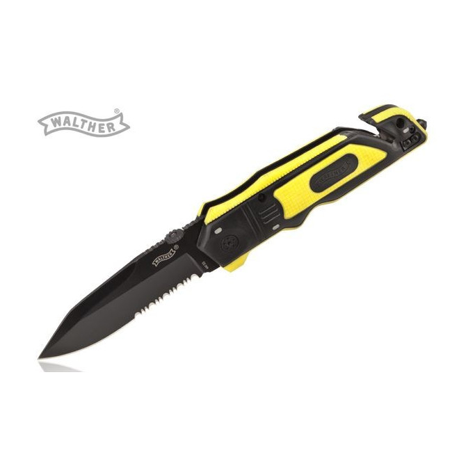 Knife Walther ERC Rescue - Black/Yellow