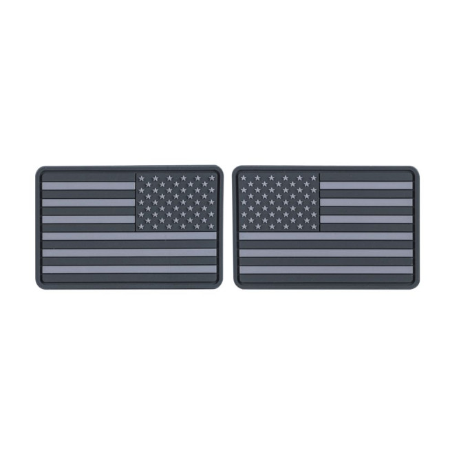 Helikon PVC Velcro Patch Flag USA Small 2 pcs - Grey