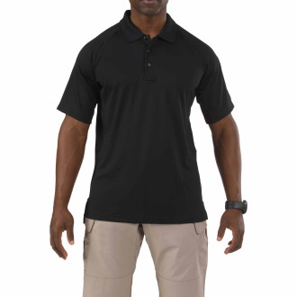 black performance polo