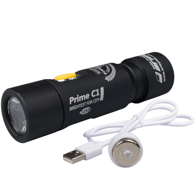 Armytek Prime C1 XP-L Magnet USB (White) + 18350 Li-Ion