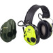 3M Peltor SportTac Active Earmuffs - Olive / HI-VIZ