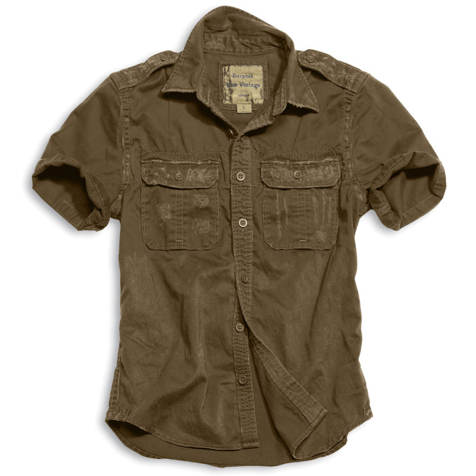 Surplus 1/2 Raw Vintage Shirt - Brown