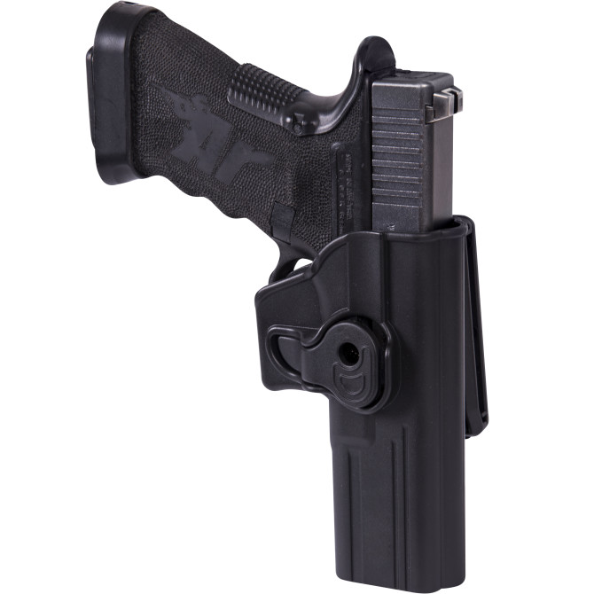 Helikon Release Button Holster for Glock 17 with Belt Clip - Black