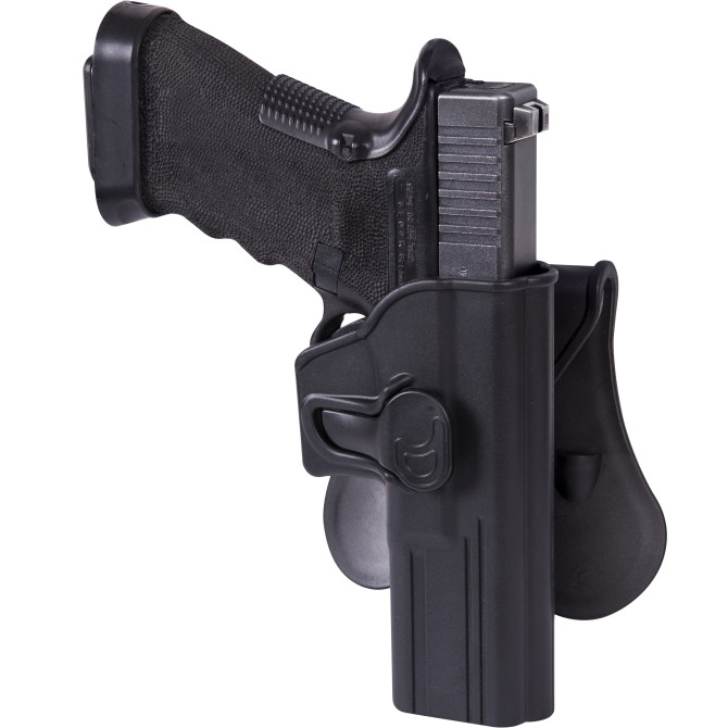 Helikon Release Button Holster for Glock 17 with Paddle - Black