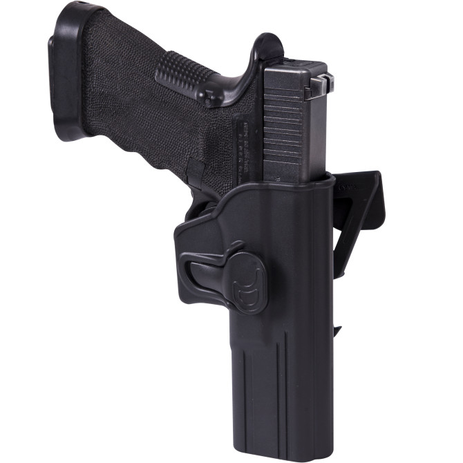 Helikon Release Button Holster for Glock 17 with Molle Attachment - Black