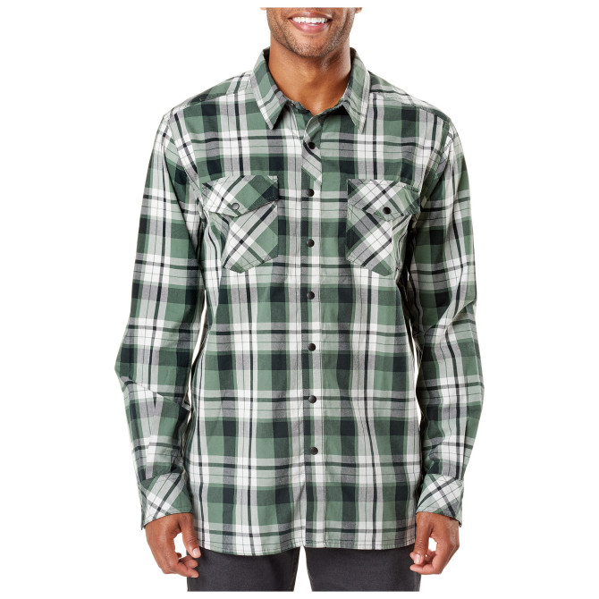 5.11 Tactical Peak Shirt - Long Sleeve - Thyme Plaid (72469-240)