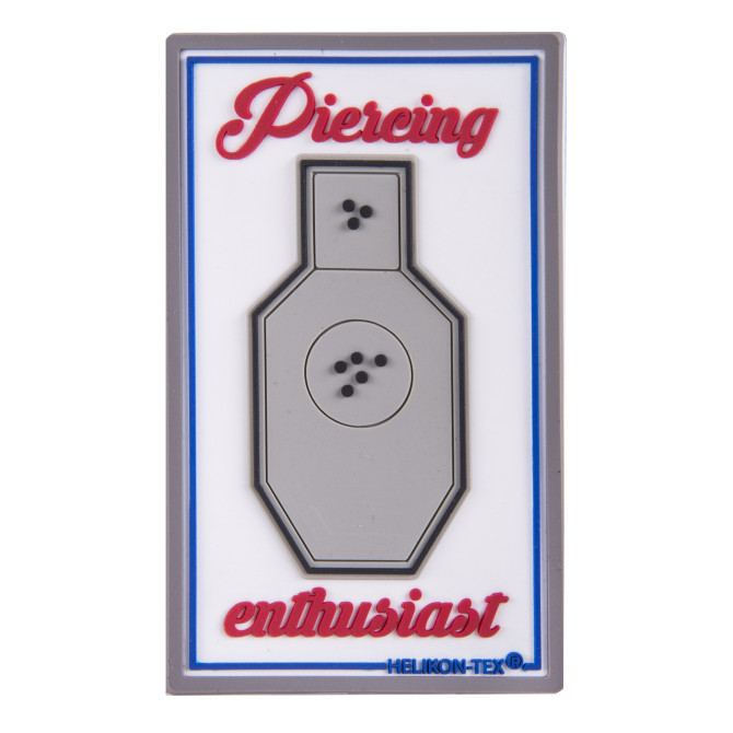 Helikon PVC Velcro Patch Pierceing Enthusiast - White