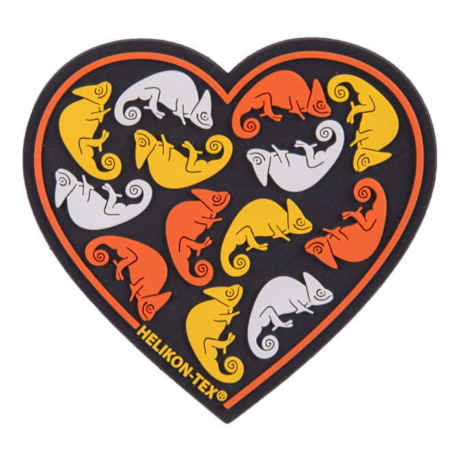 Helikon PVC Velcro Patch Heart - Black