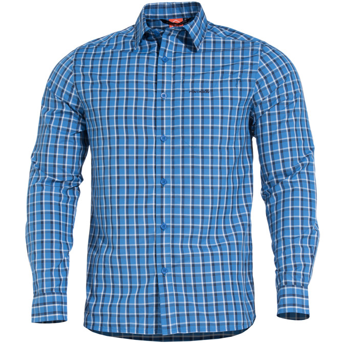 Pentagon Snoop Long Shirt - Blue Checks