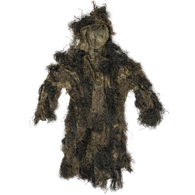 Mil-Tec Camouflage Anti Fire Ghillie Parka - Woodland