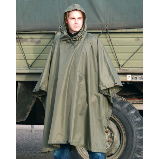 Mil-Tec Waterproof Poncho - Olive (10630001)