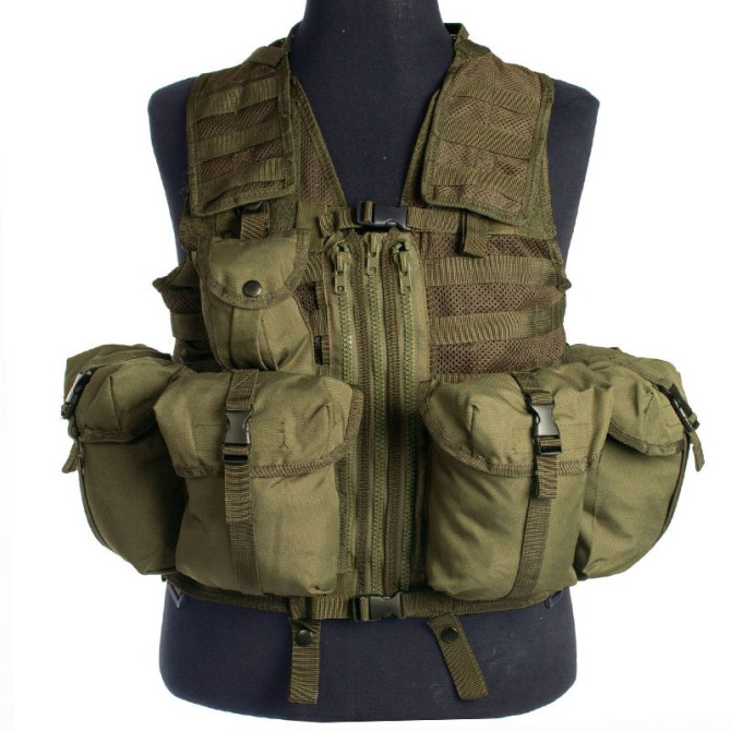 Mil-Tec Modular 8 Pocket Vest - Olive (10712101)