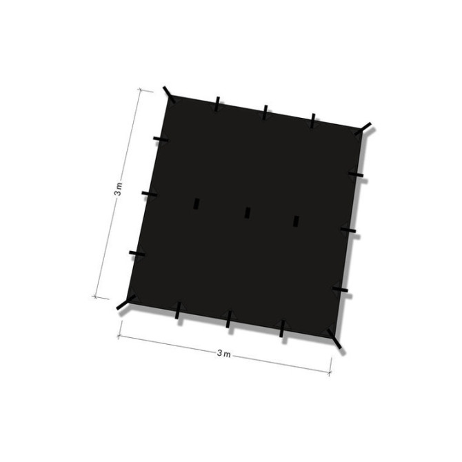 DD Hammocks Tarp 3x3 - Black