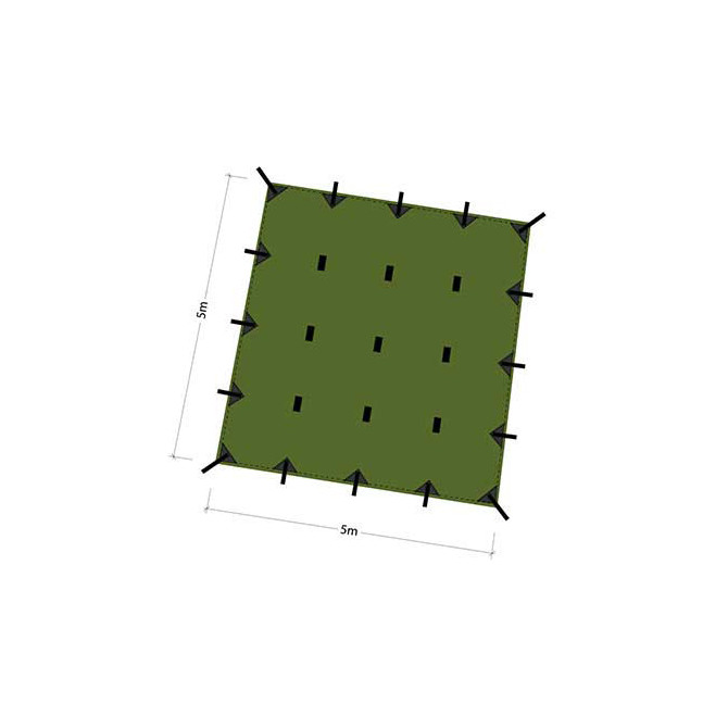 DD Hammocks Tarp 5x5 - Olive Green