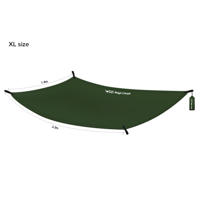 DD Hammocks Magic Carpet XL 2.4x1.4 - Olive Green