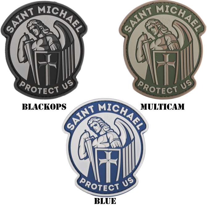 JTG 3D Rubber Patch - Saint Michael Protect Us