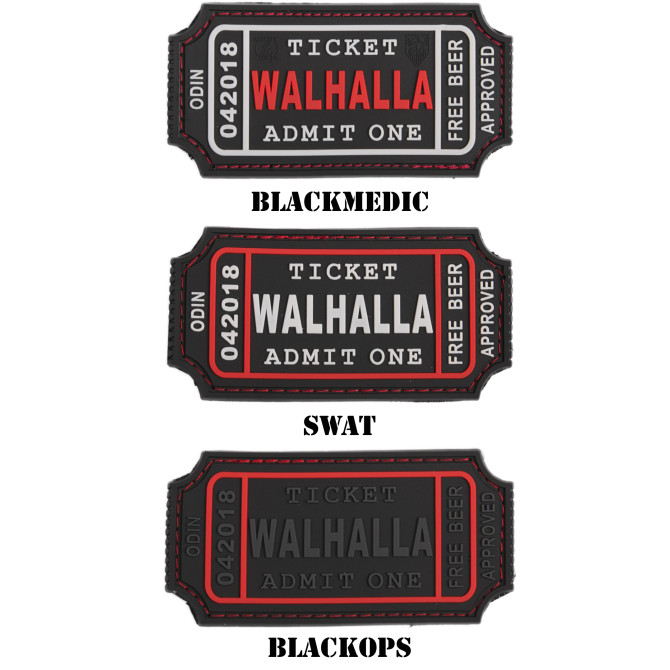 JTG 3D Rubber Patch - Walhalla Ticket