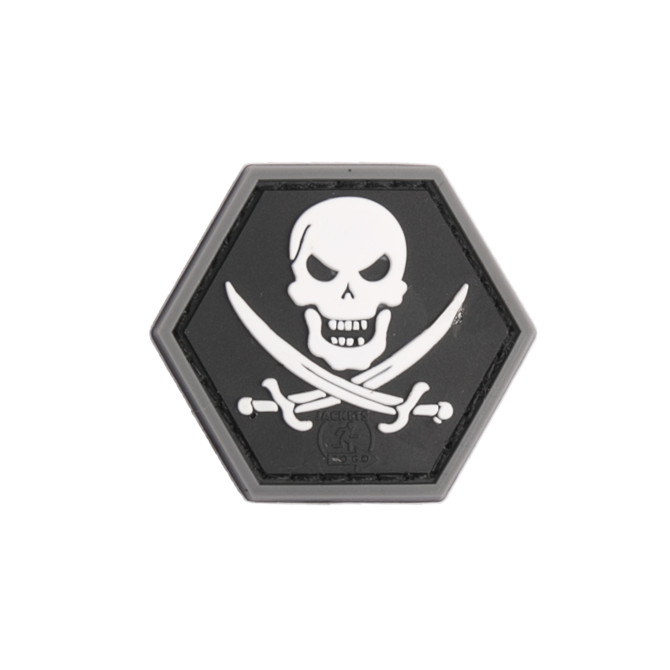 JTG 3D Rubber Patch - NoFear Pirate Hexagon Patch