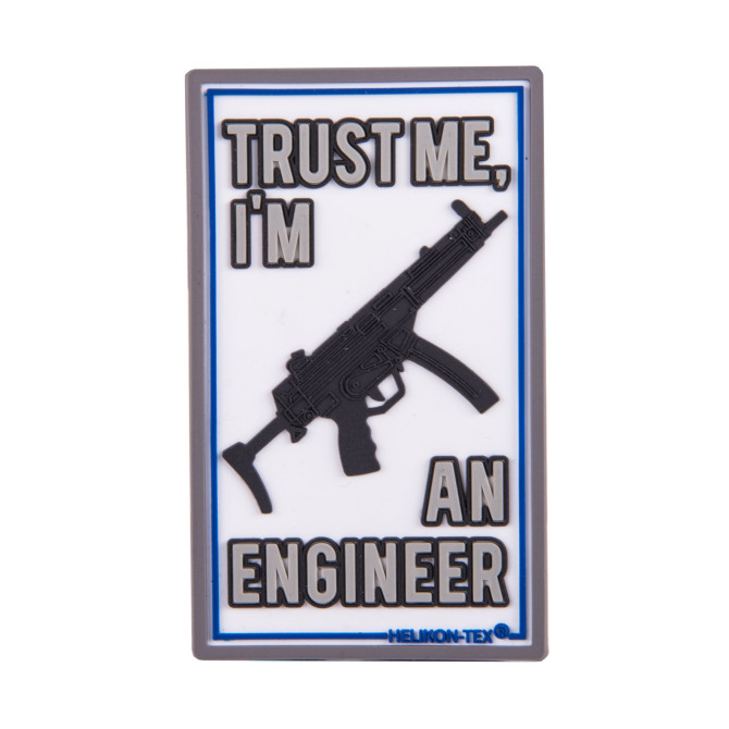 Helikon PVC Velcro Patch Trust Me I'm An Engineer - White