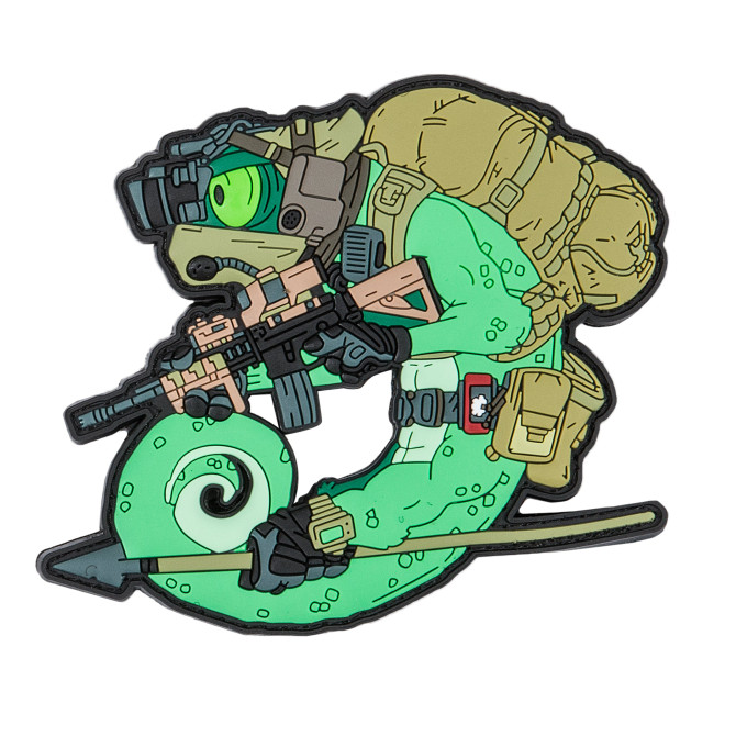 Helikon PVC Velcro Patch Chameleon Operator - Olive Green