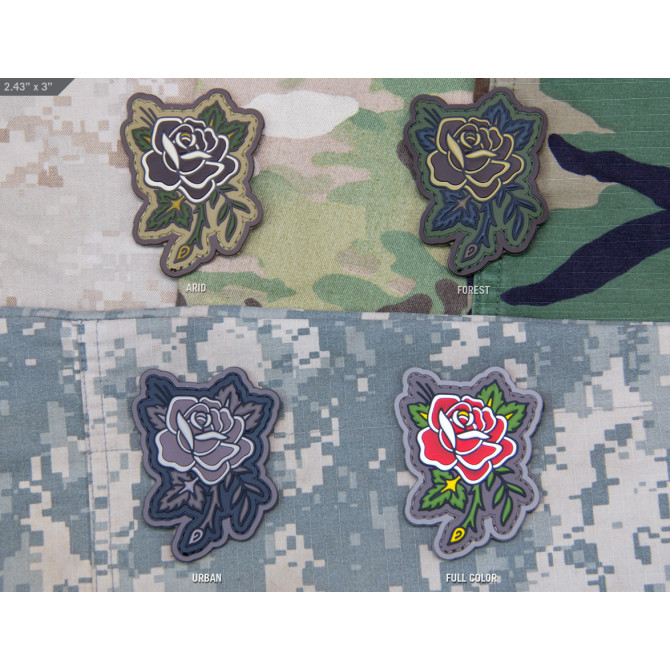 Mil-Spec Monkey Morale Patch - Rose Tattoo PVC