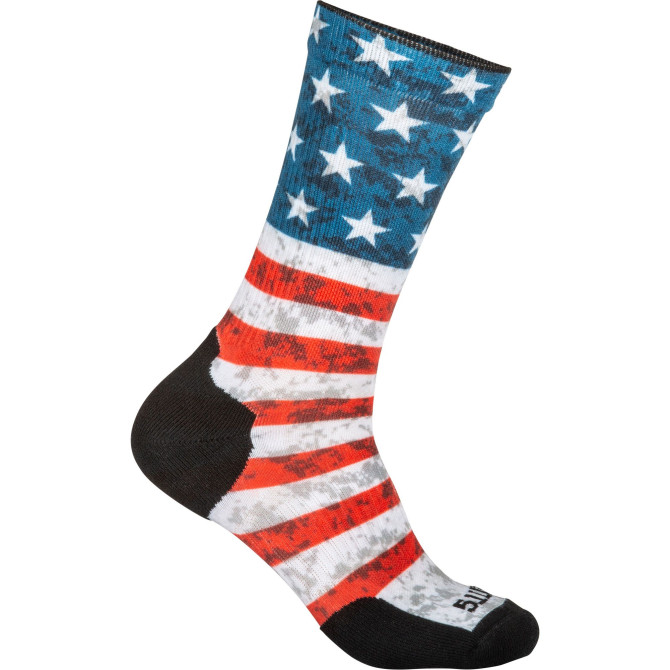 5.11 Sock & Awe Crew American Flag Socks (10041AB-460)