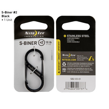 Nite Ize - S-Biner Size #2 - Black - SB2-03-01