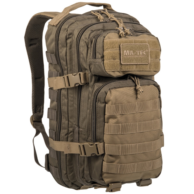 Mil-Tec Small Assault Pack - Ranger Green / Coyote (14002302)