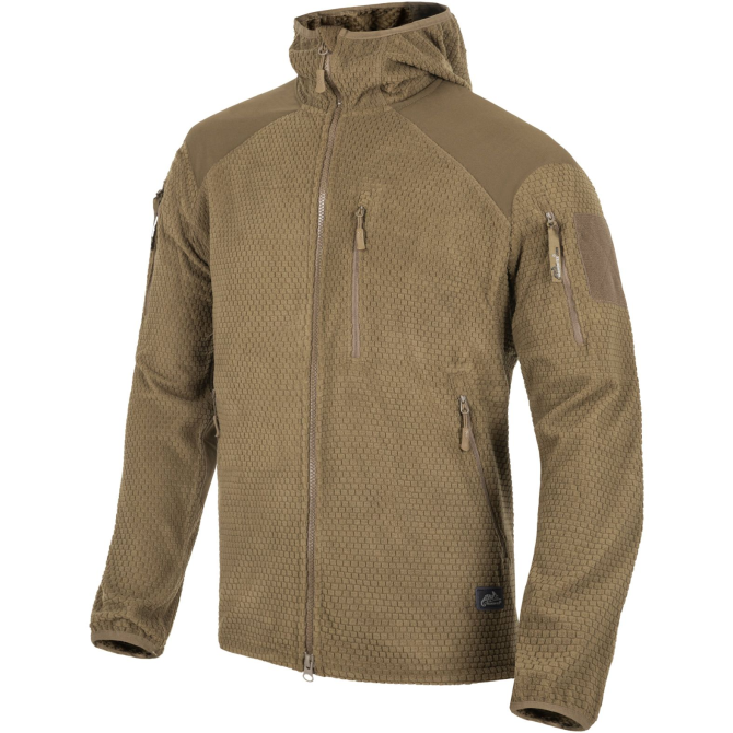 Helikon Alpha Grid Fleece Hoodie - Coyote