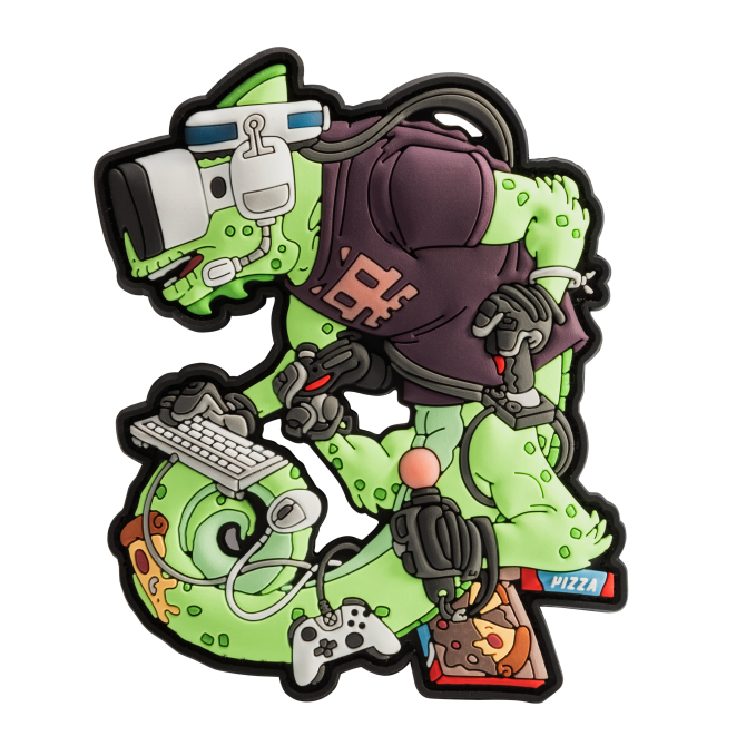 Helikon PVC Velcro Patch Chameleon Gamer Operator - Green