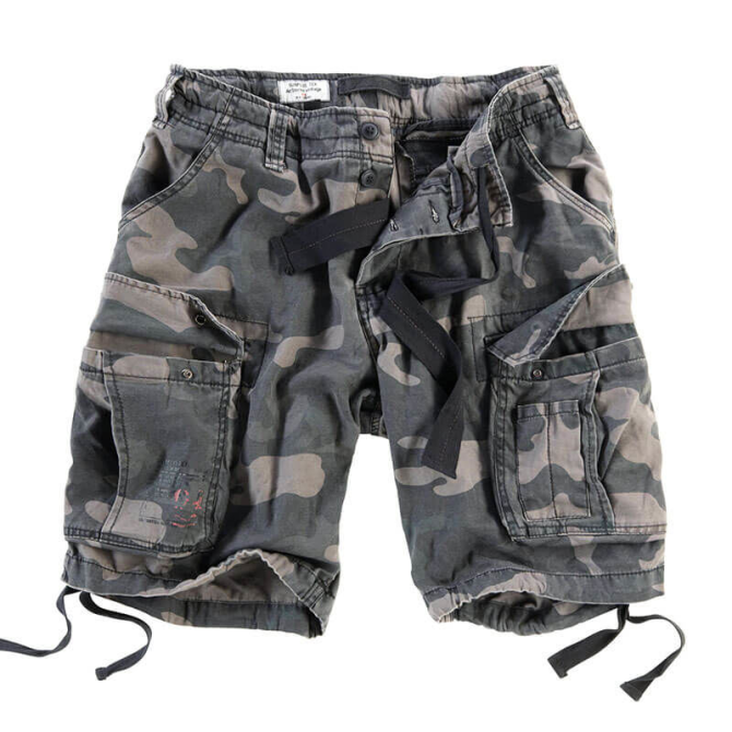 Surplus Airborne Vintage Shorts - Black Camo