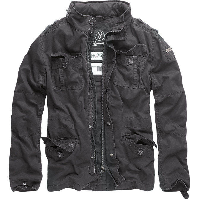 Brandit M65 Britannia Jacket - Black (3116-2)