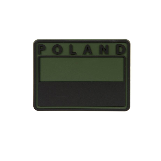 Helikon PVC Polish Flag Subdued Velcro Patch - Olive Green