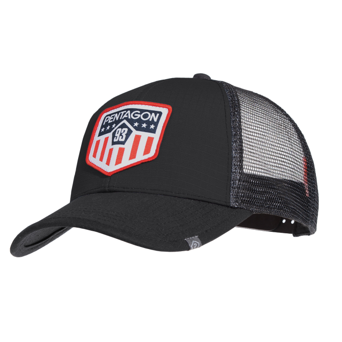 Pentagon Era Trucker Cap - America Flag - Black