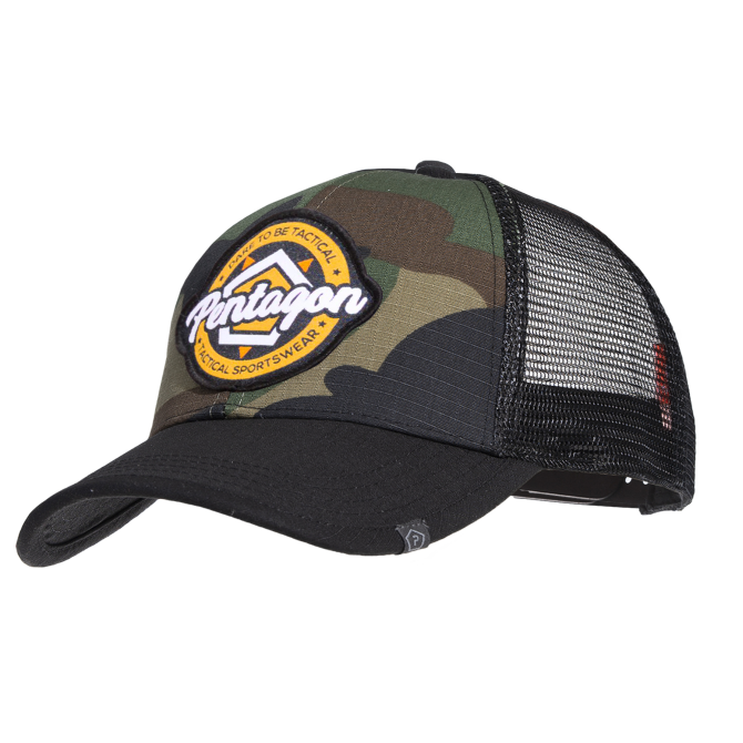 Pentagon Era Trucker Cap - Logo - Woodland