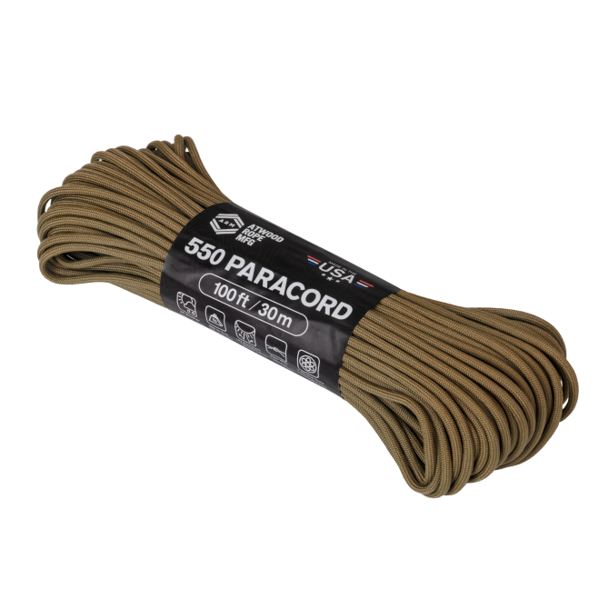 Atwood 550 Paracord 4 mm (100ft) - Coyote