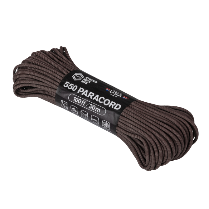 Atwood 550 Paracord 4 mm (100ft) - Brown