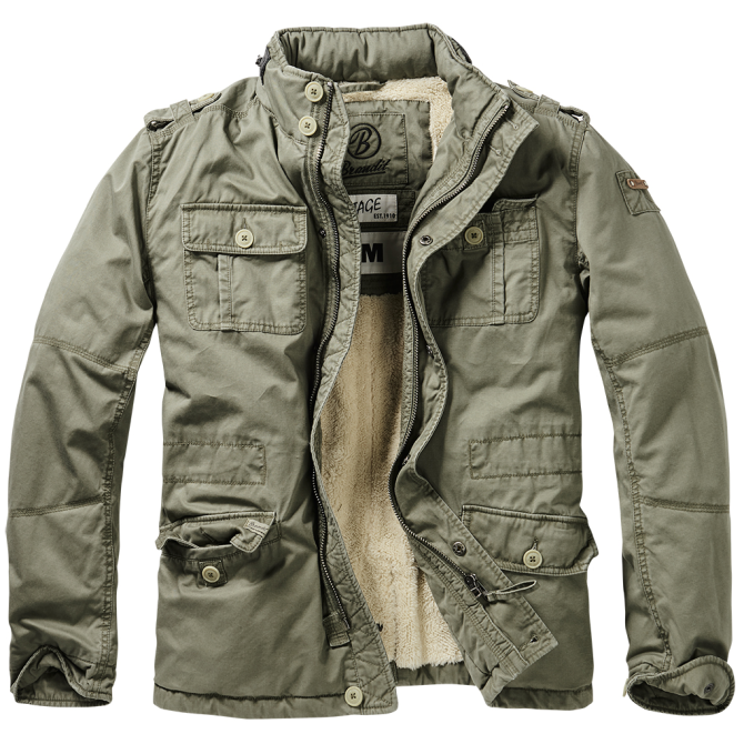 Brandit M65 Britannia Winter Jacket - Olive (9390-1)