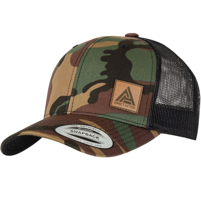 Direct Action Retro Trucker Cap - Woodland / Black