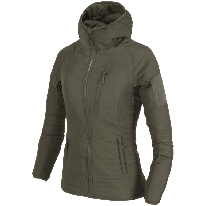 Helikon Womens Wolfhound Hoodie - Climashield Apex - Taiga Green