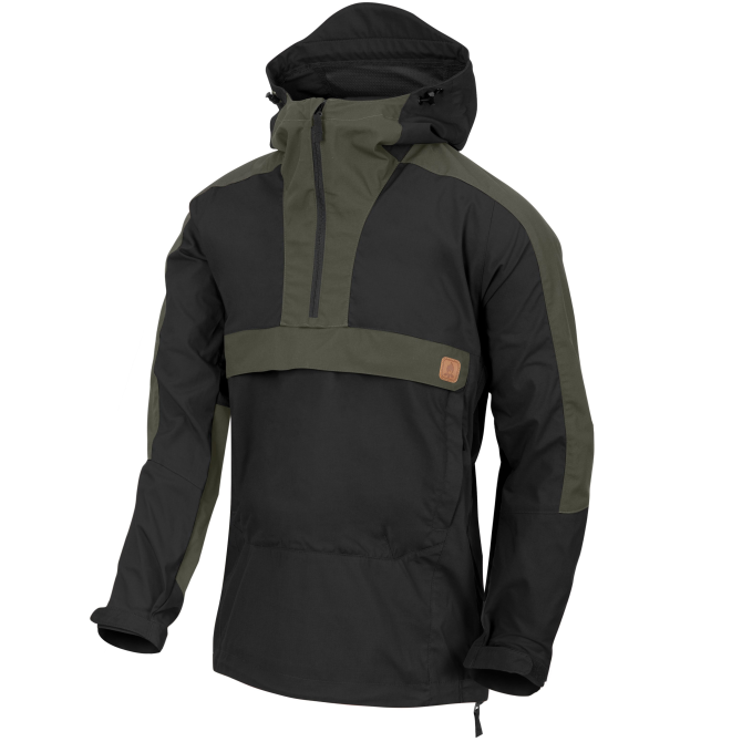 Helikon Woodsman Anorak Jacket - Black / Taiga Green